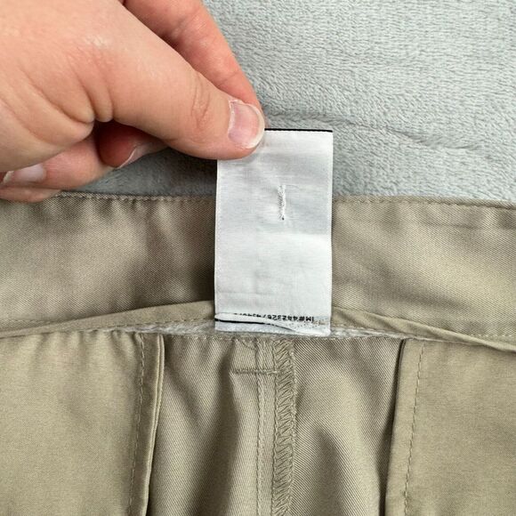 Nike Golf Pants Mens 34x31 Khaki Dri-FIT Training Stretch Wide Leg Lightweight - Picture 12 of 15